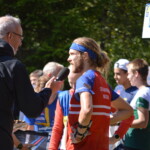 Segrarintervju. Ultralång-SM-mästaren i H21, Gustav Bergman, OK Ravinen, intervjuas av speaker Per Forsberg om hur guldloppet passar in i uppladdningen inför EM som börjar i Ungern nästa vecka.